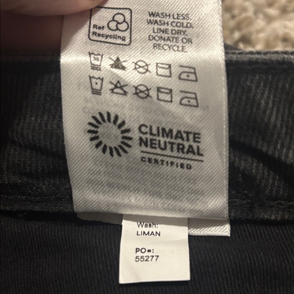 Reformation Women's Straight Leg Jeans - Dark Gray - Picture 12 of 12